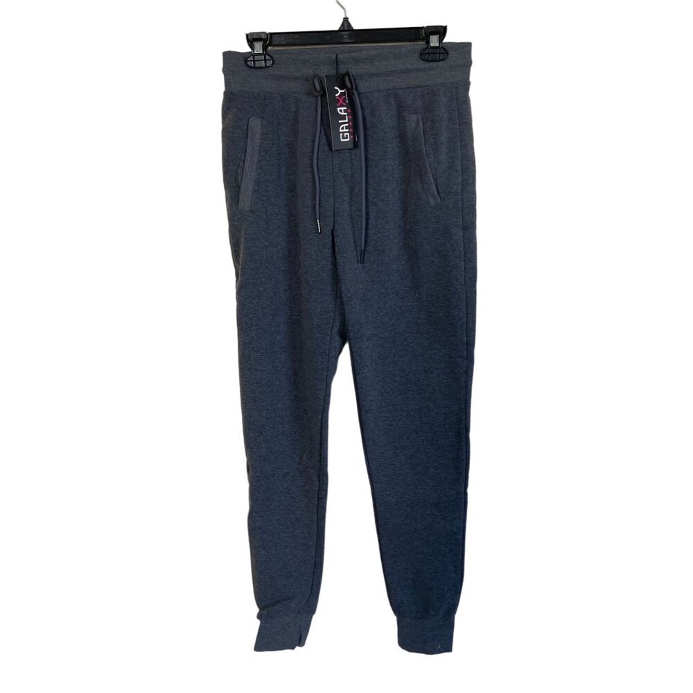 Galaxy by Harvic Womens Fleece Lined Sweats Pants Charcoal Grey Medium NWT